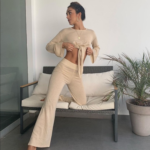 SONG OF STYLE Electra Sweater and Louisa Knit Pant Set Ivory, XS - Picture 5 of 15